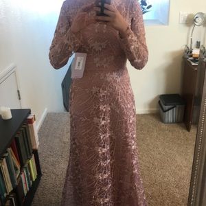 Blush evening gown